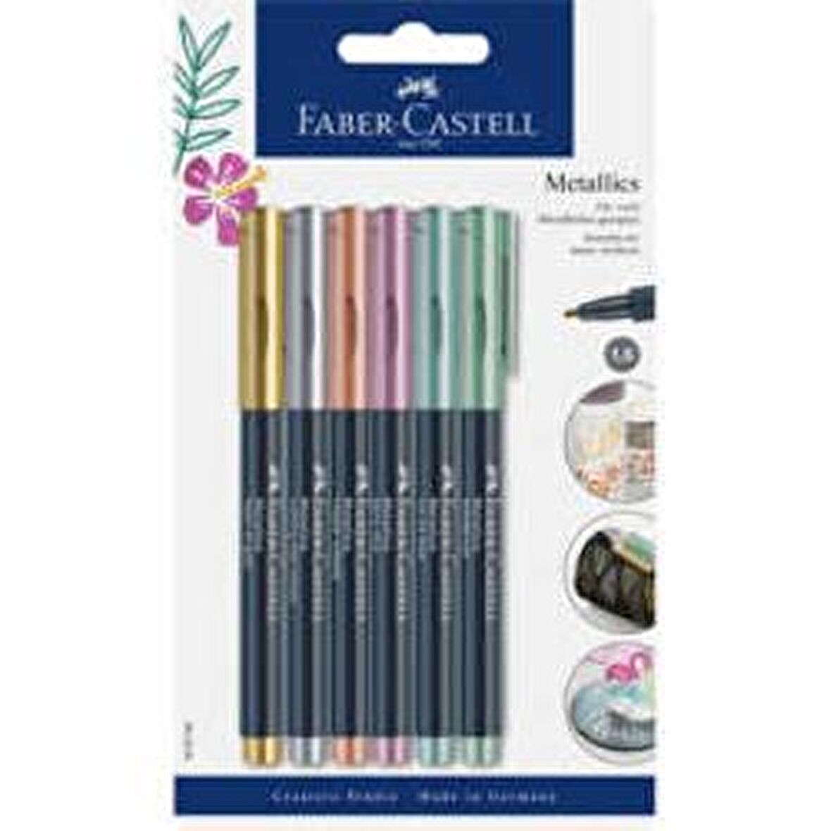 Faber Castell Metallics Metalik Marker 6'lı