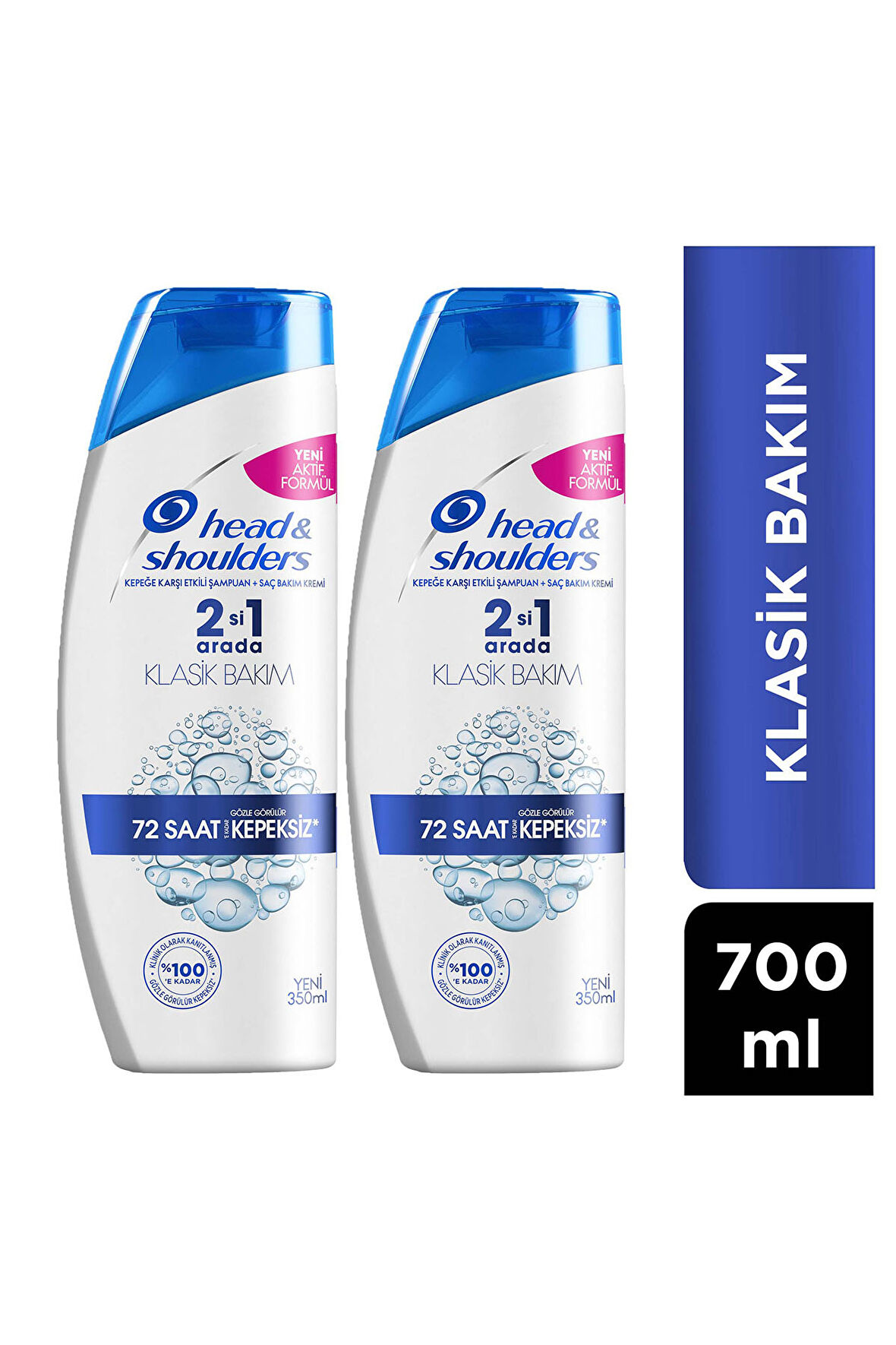 Head & Shoulders 2 in 1 72 Saat Kepeksiz Klasik Bakım Şampuanı 2 x 350 ML