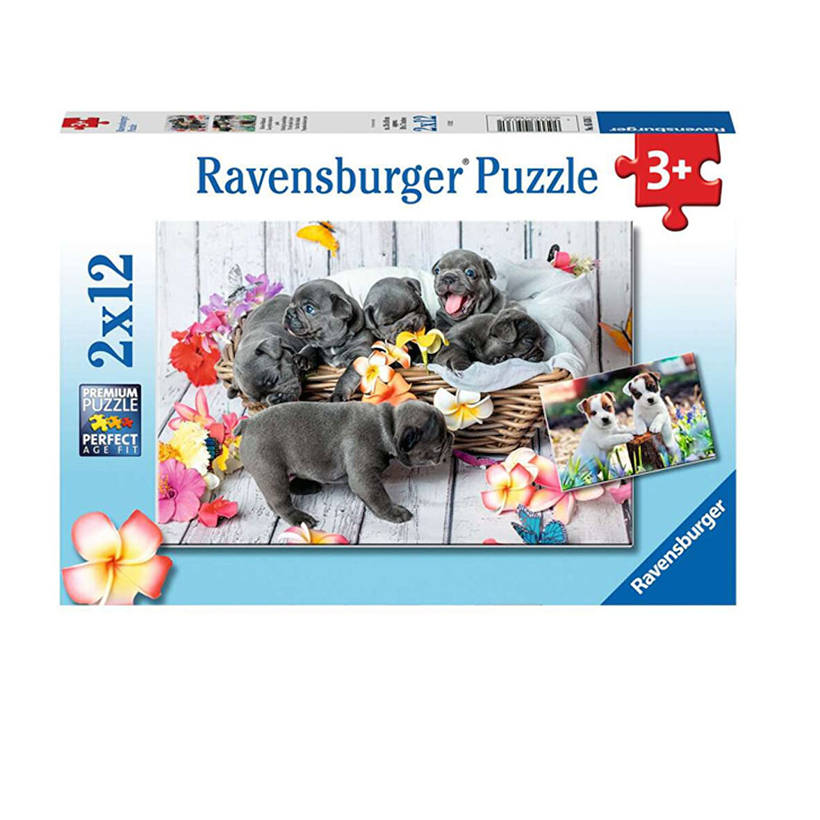Ravensburger 2x12 Parça Puzzle Yavru Köpekler 56361