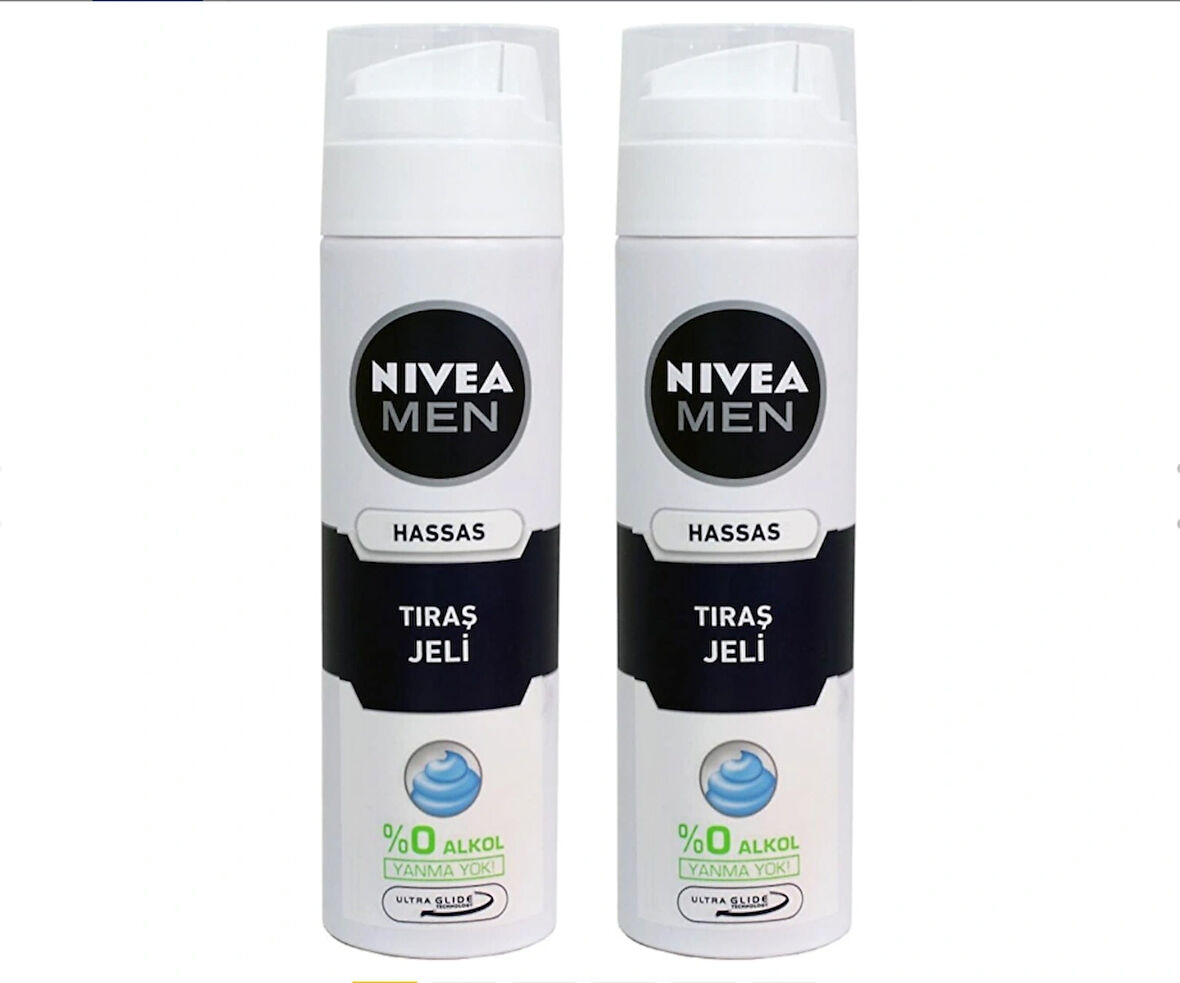 Nivea Men Hassas 200 ml 2 Adet Tıraş Jeli