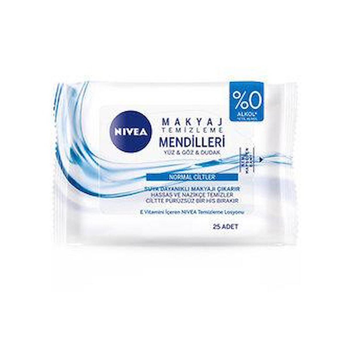 Nivea 3'Ü 1 Arada Makyaj Temizleme Mendili Normal Cilt 25 Adet