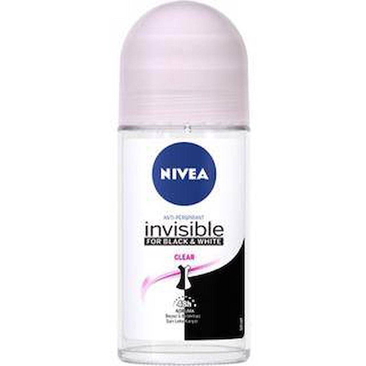 Nivea Deodorant Roll-On Invisible For Black&White Clear Kadın 50 Ml
