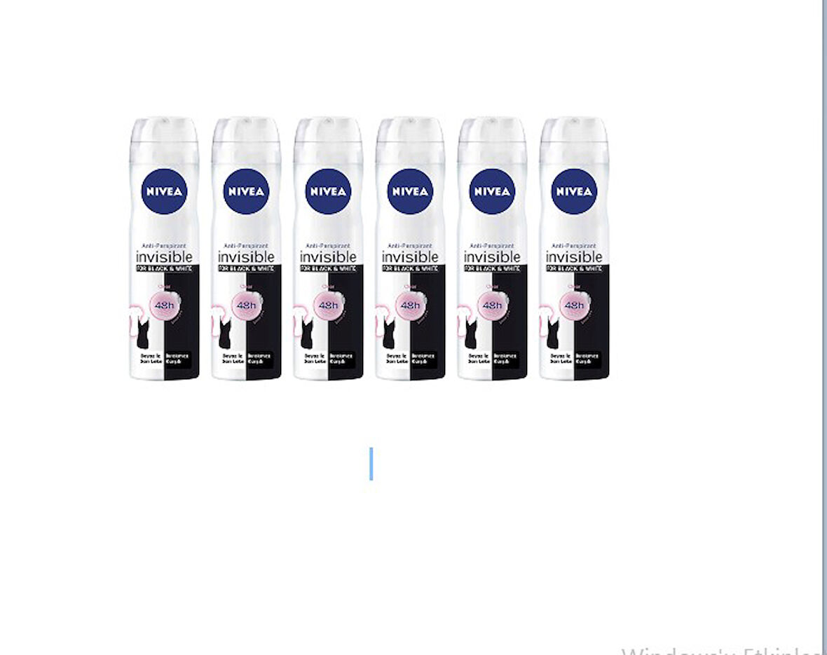 Nıvea Deo Women Iinvisible Clear 150MLX 6Adet 