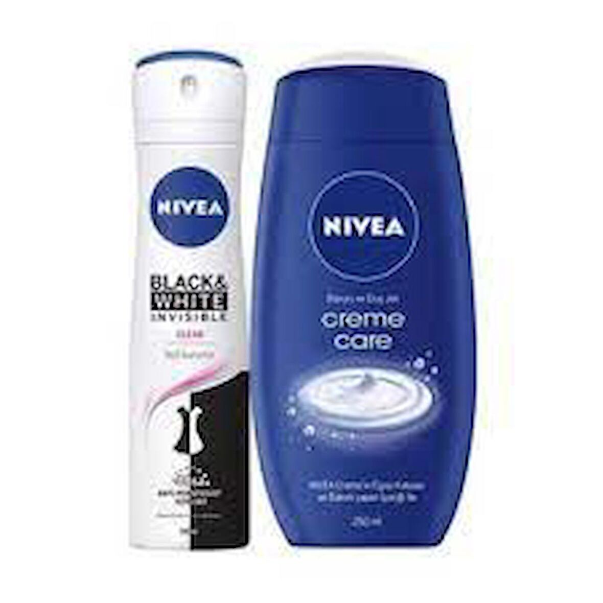 Nivea Woman Black & White Invisible Clear Deodorant 150m + Nivea Creme Care Duş Jeli 250ml