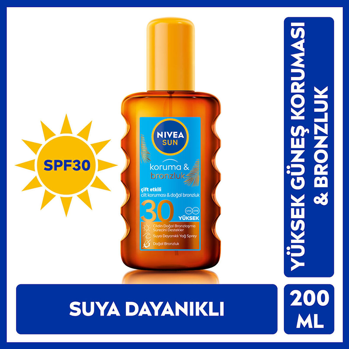 Nivea Sun Koruma & Brozluk Sprey Yağ Spf30 200 Ml