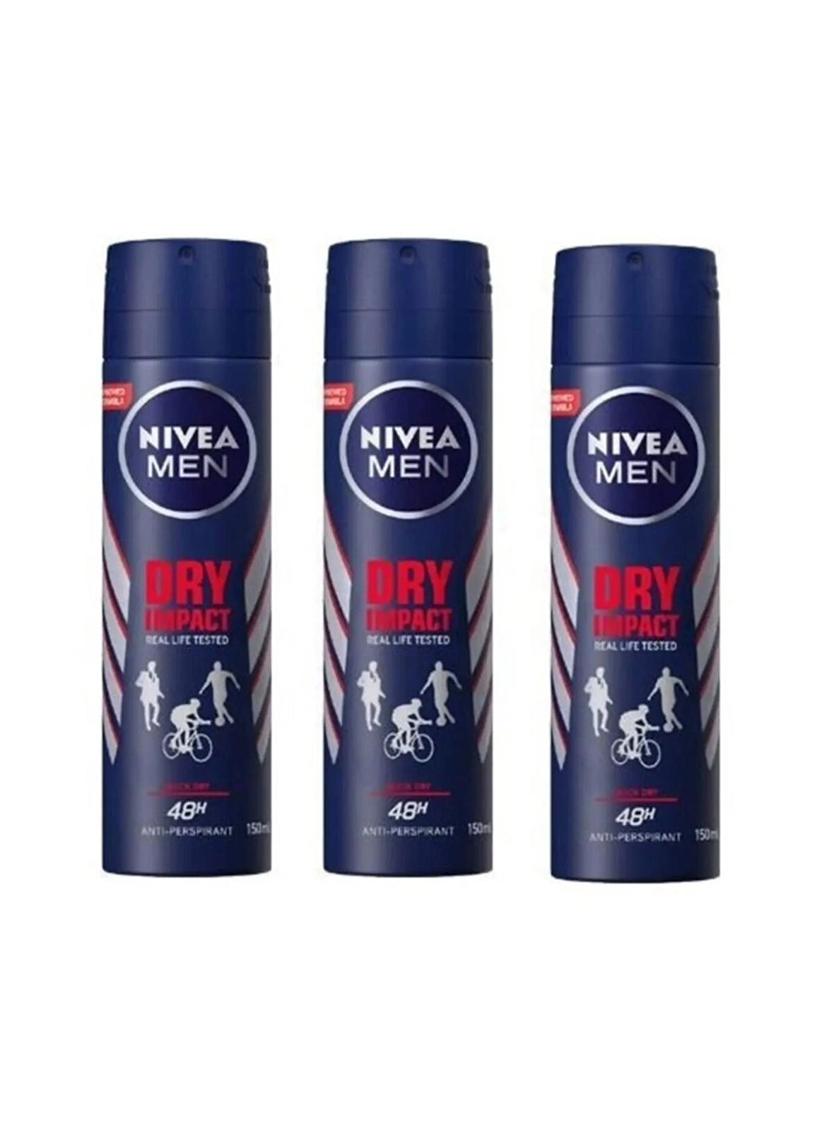 NIVEA MEN Dry Impact Dual Protect x 3 ADET