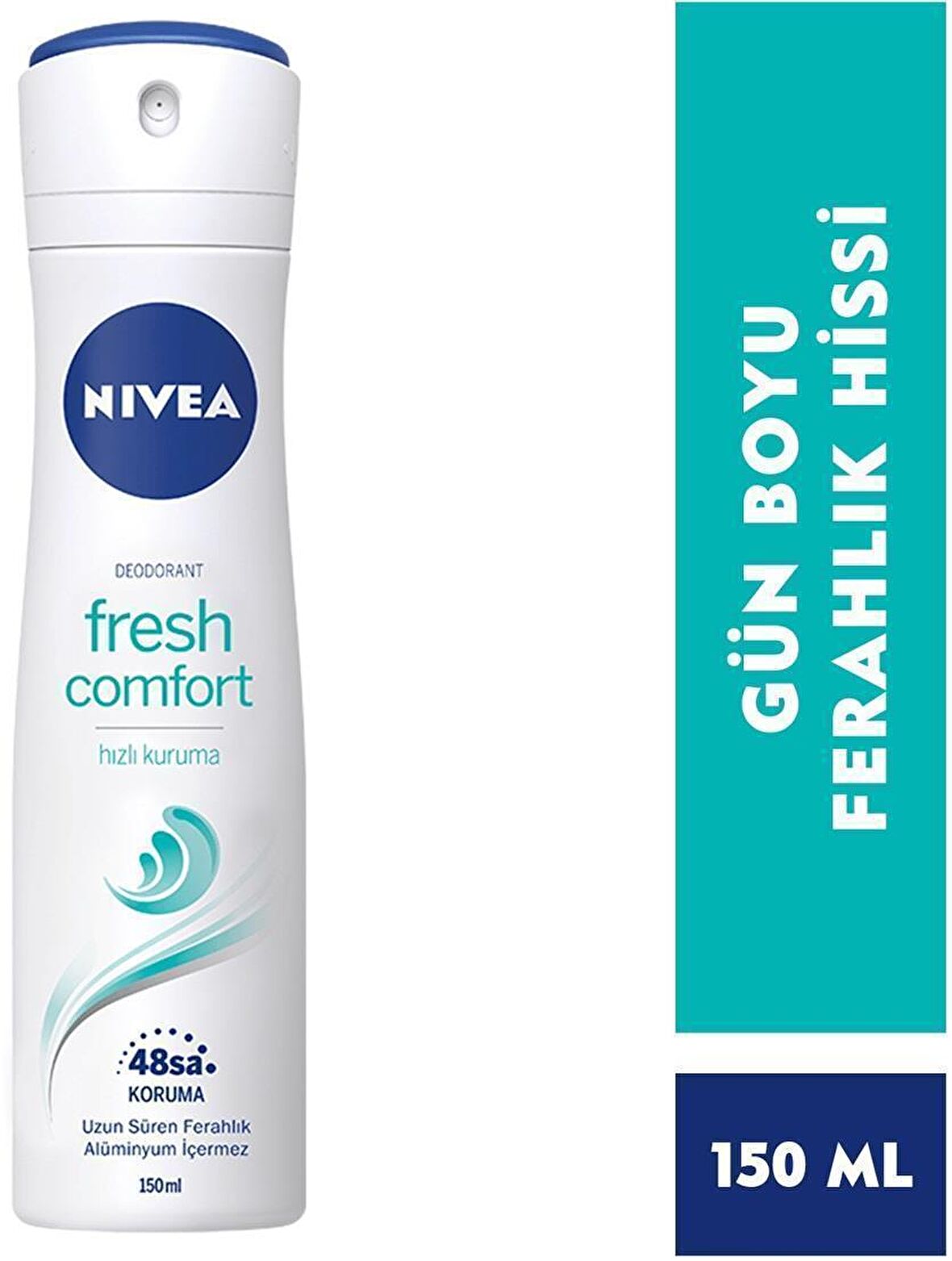 Nivea Fresh Comfort Pudrasız Leke Yapmayan Kadın Sprey Deodorant 150 ml