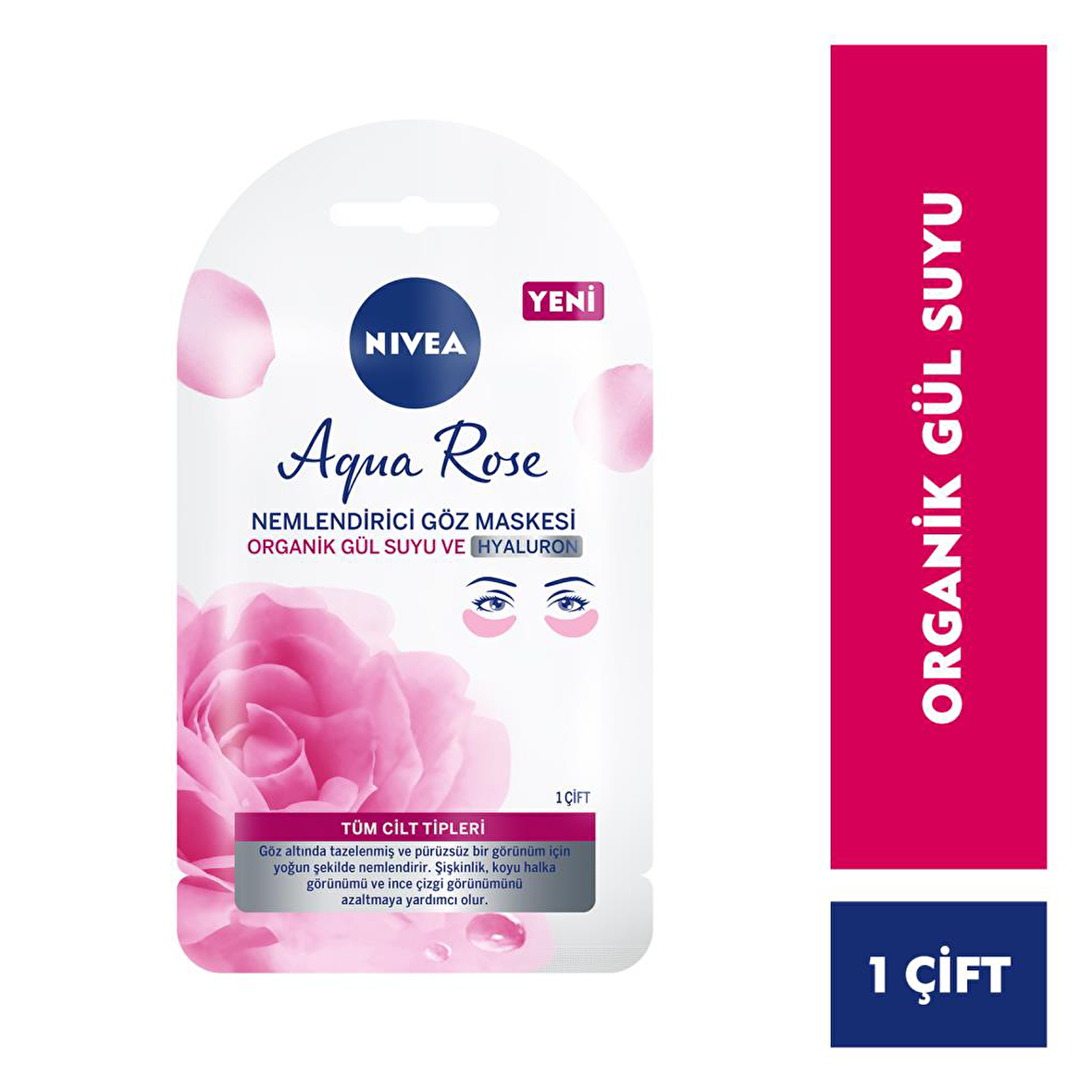 Nivea AQUA ROSE GÜL SUYU KAĞIT MASKE GÖZ İÇİN 1 AD