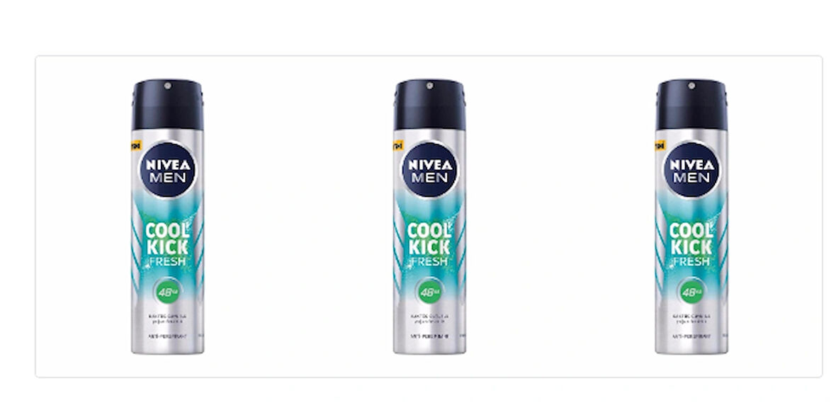 Nivea Deodorant 150 ml Erkek Cool Kick Fresh 3 Adet 