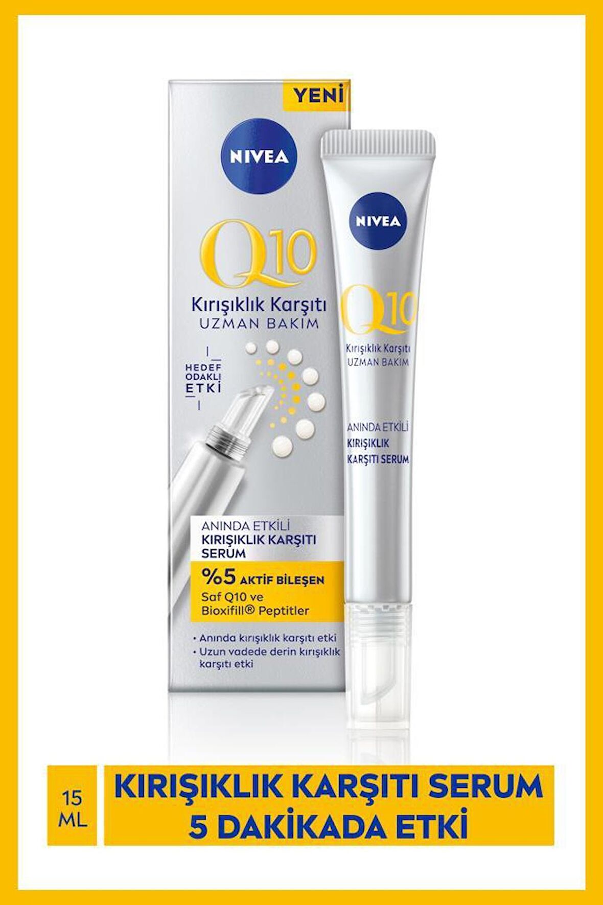 NIVEA Q10 ANINDA ETKİLİ KIRIŞIKLIK KARŞITI SERUM