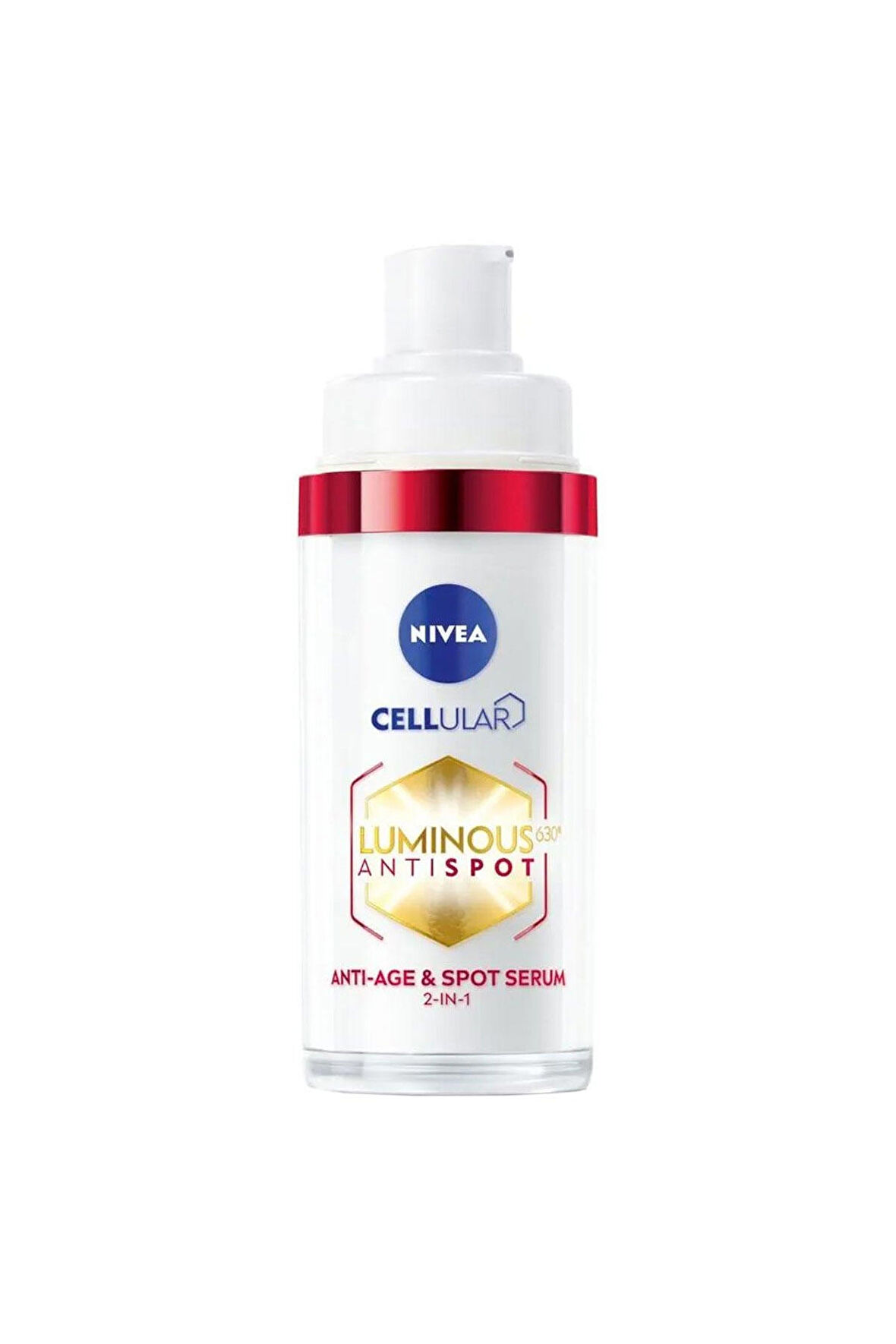 NIVEA Luminous630 Hyaluronik Asit içeren ve Kolajen Tetikleyici Leke ve Yaşlanma Karşıtı Cilt Serumu 30ml  