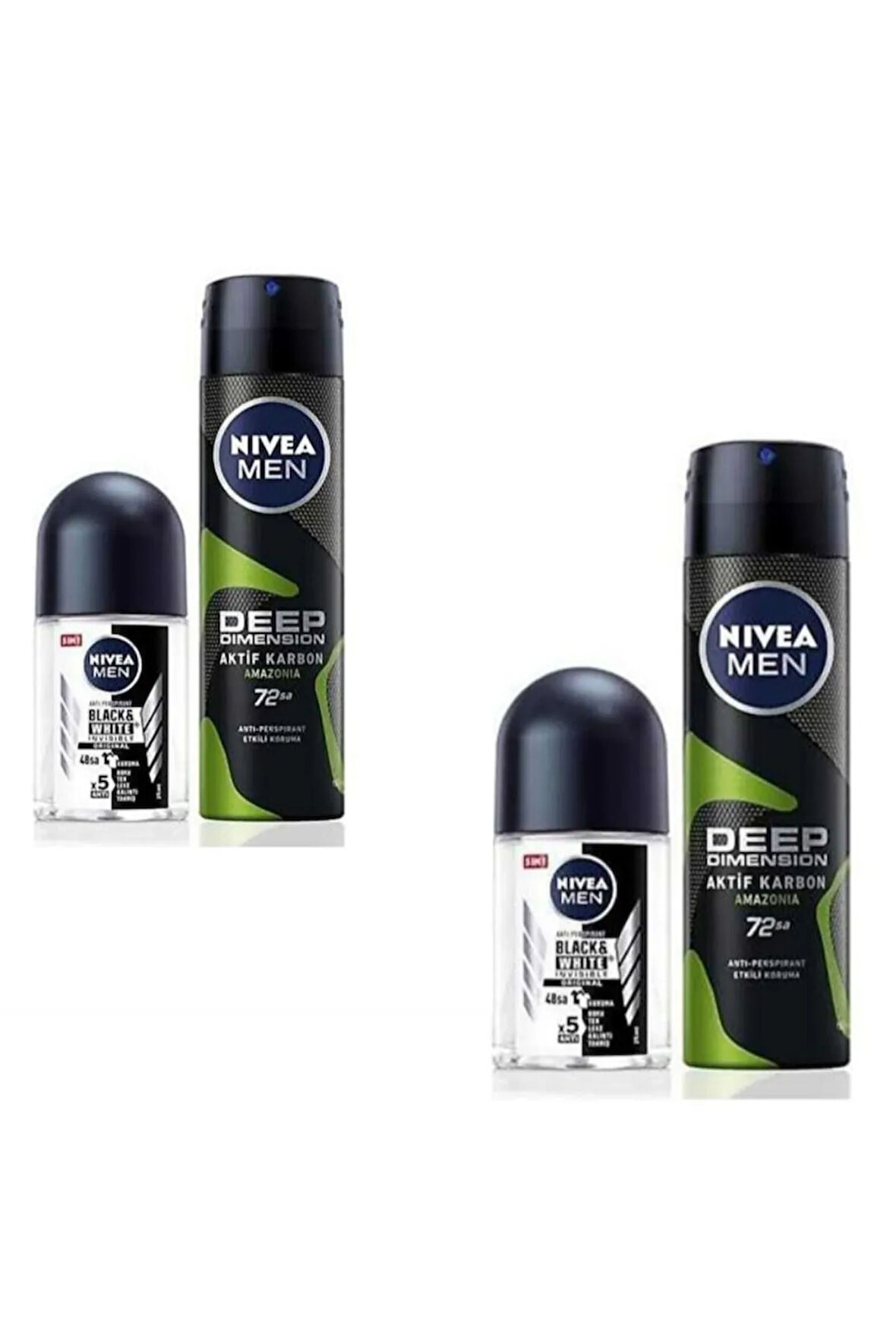DEO MEN 150 ML AMAZONIA + ROLL-ON 25 ML SET X 2 ADET