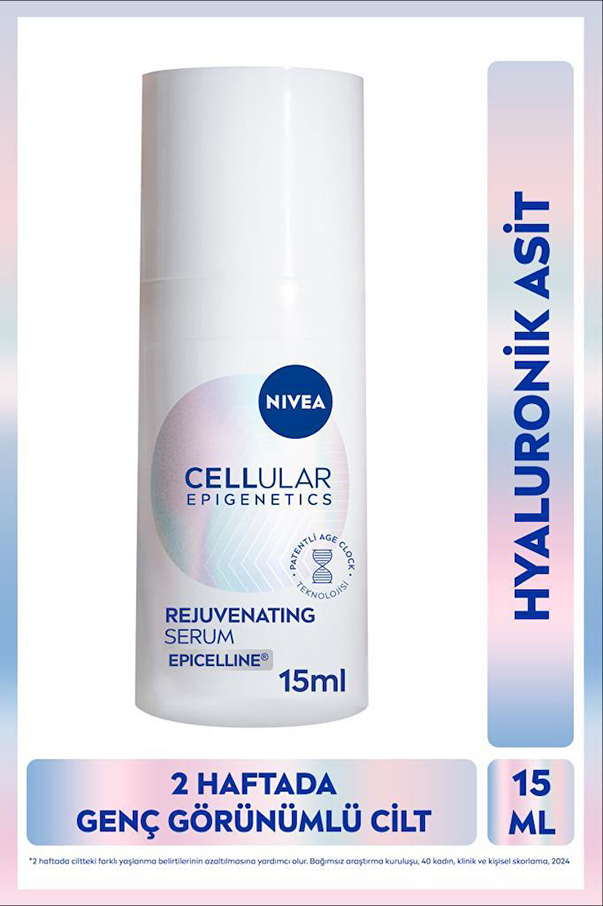 Cellular Epigenetics Rejuvenating Yaşlanma Karşıtı Cilt Serumu 15ml, Dolgunlaştırıcı, Hyaluronik Asit