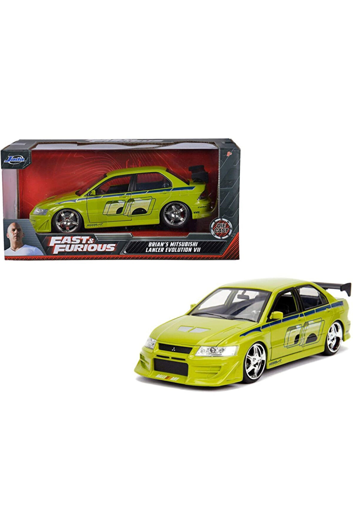 1:32 Hızlı Ve Öfkeli Brain's 2002 Mitsubishi Lancer Evolution Vıı