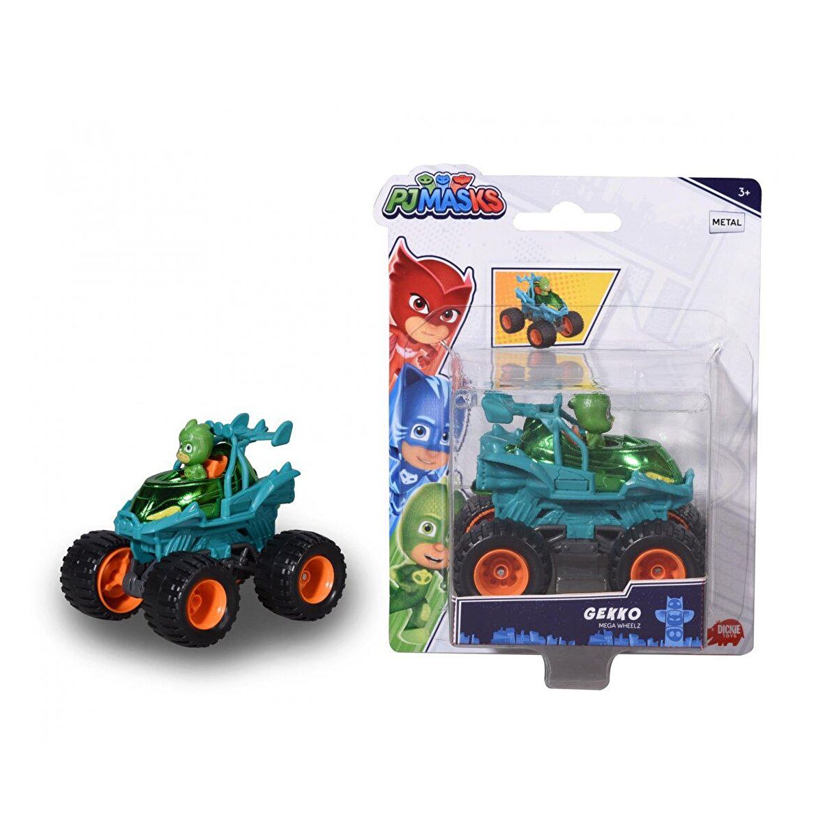 Lisanslı Dickie Pj Masks Single Pack Gekko Mega Wheelz