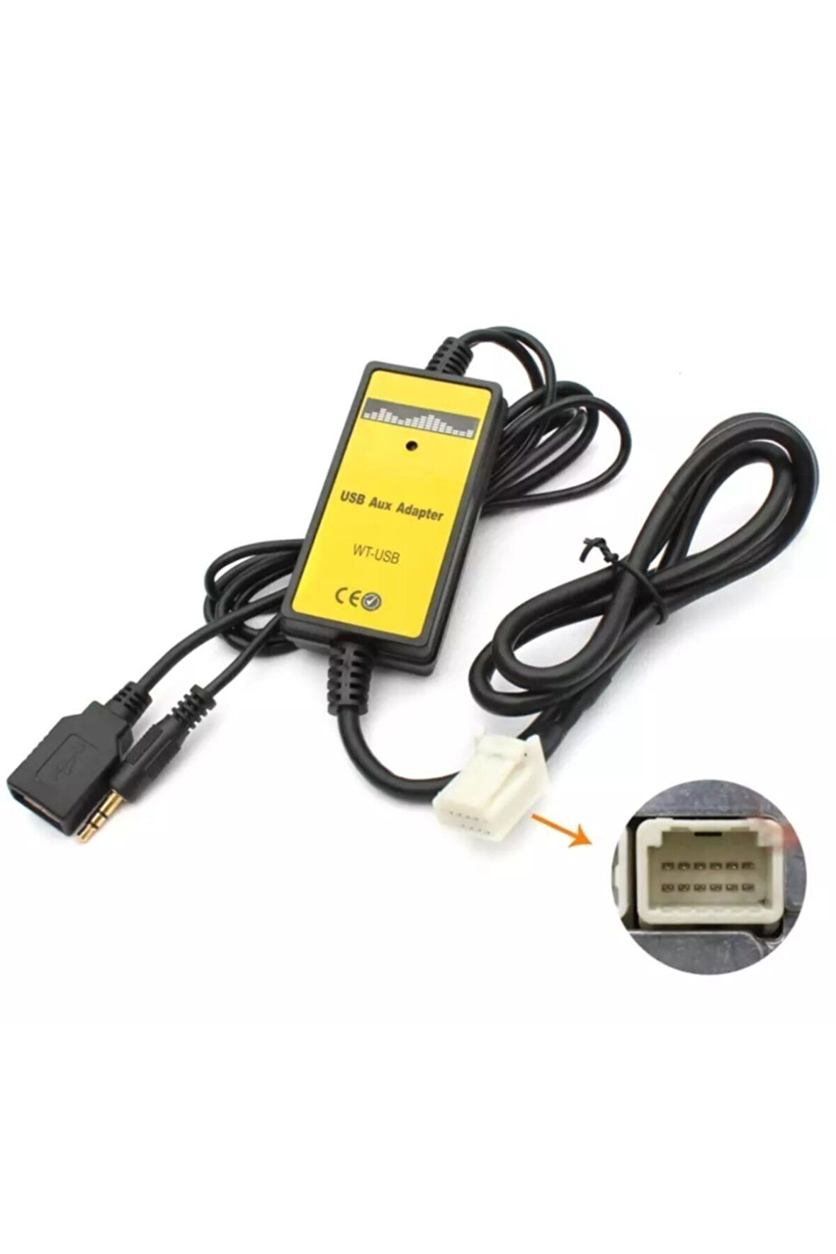 Toyota (corolla 2005-2011 Model) Orjinal Teyp Dönüştürücü Usb Aux Sd Adaptörü.