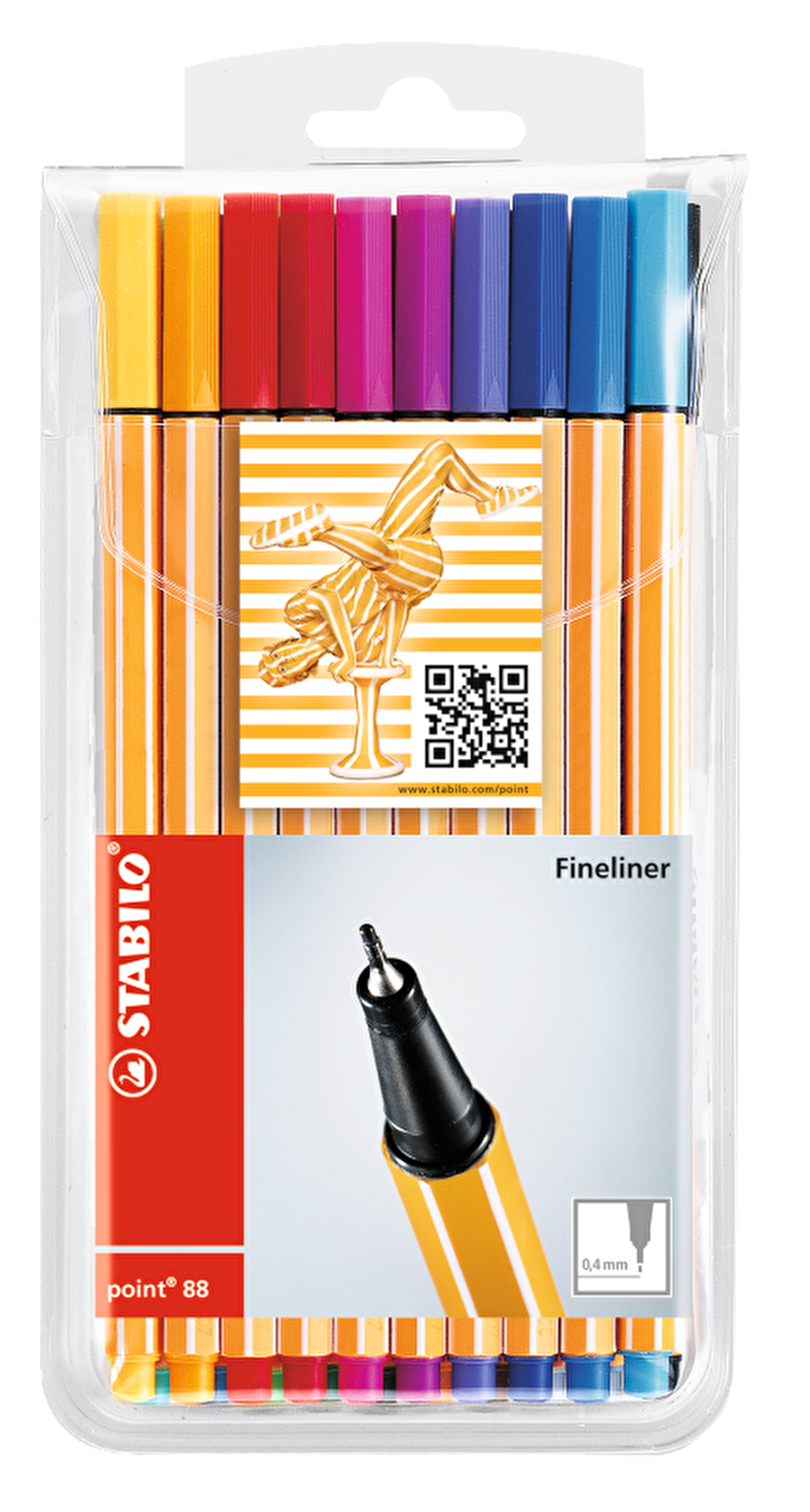 Stabilo Point Fineliner Kalem 88 20'li Paket