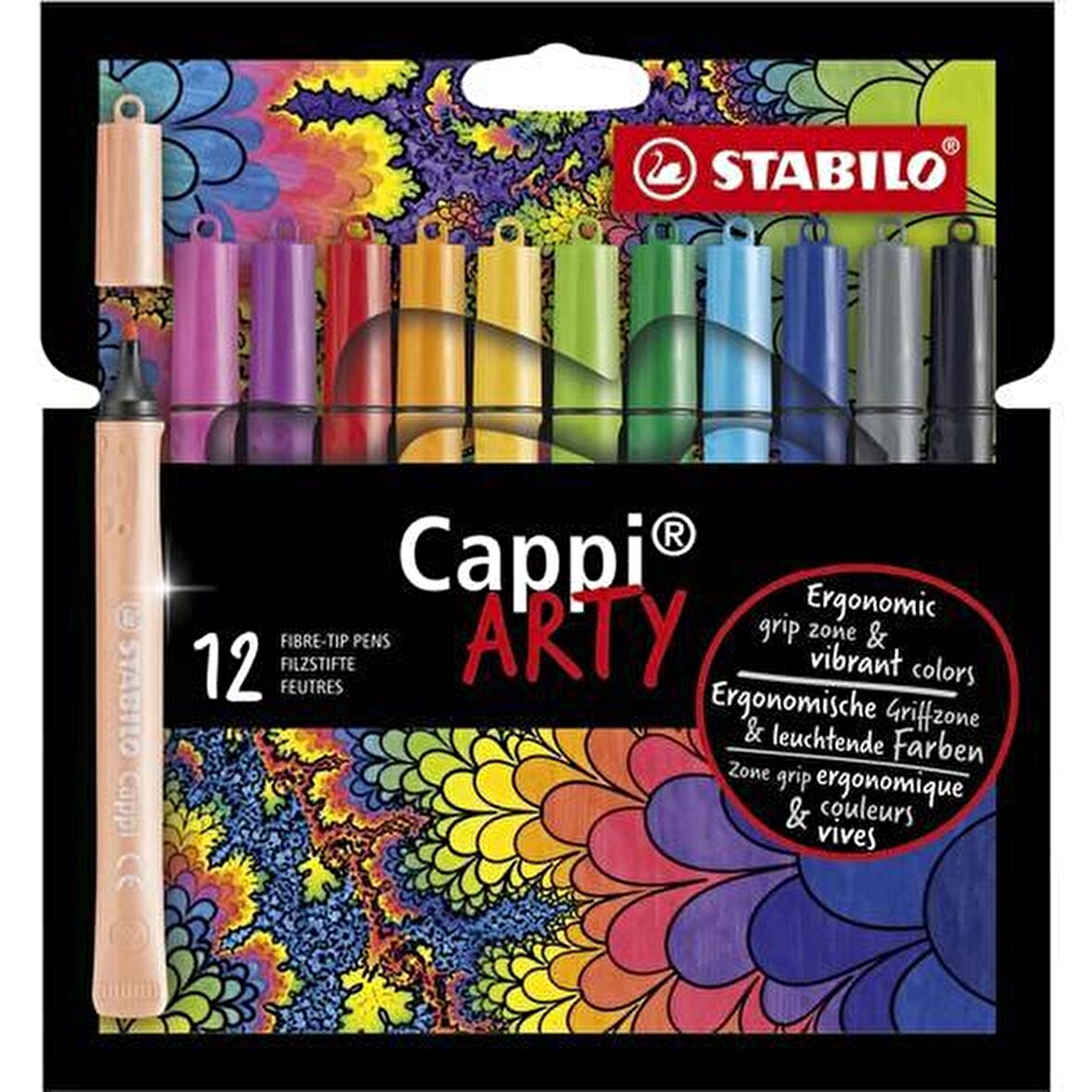 Stabilo Cappi Arty 12'li Keçeli Boya Kalemi 168/12-1-20