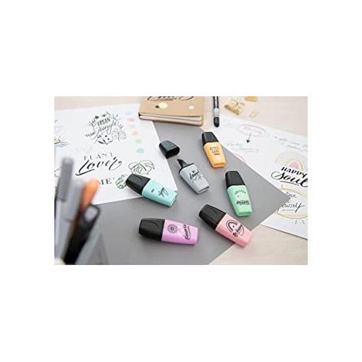 Stabilo Fosforlu Kalemboss Mini Pastellove 2.0 Turkuaz   10'lu Paket / Stabilo