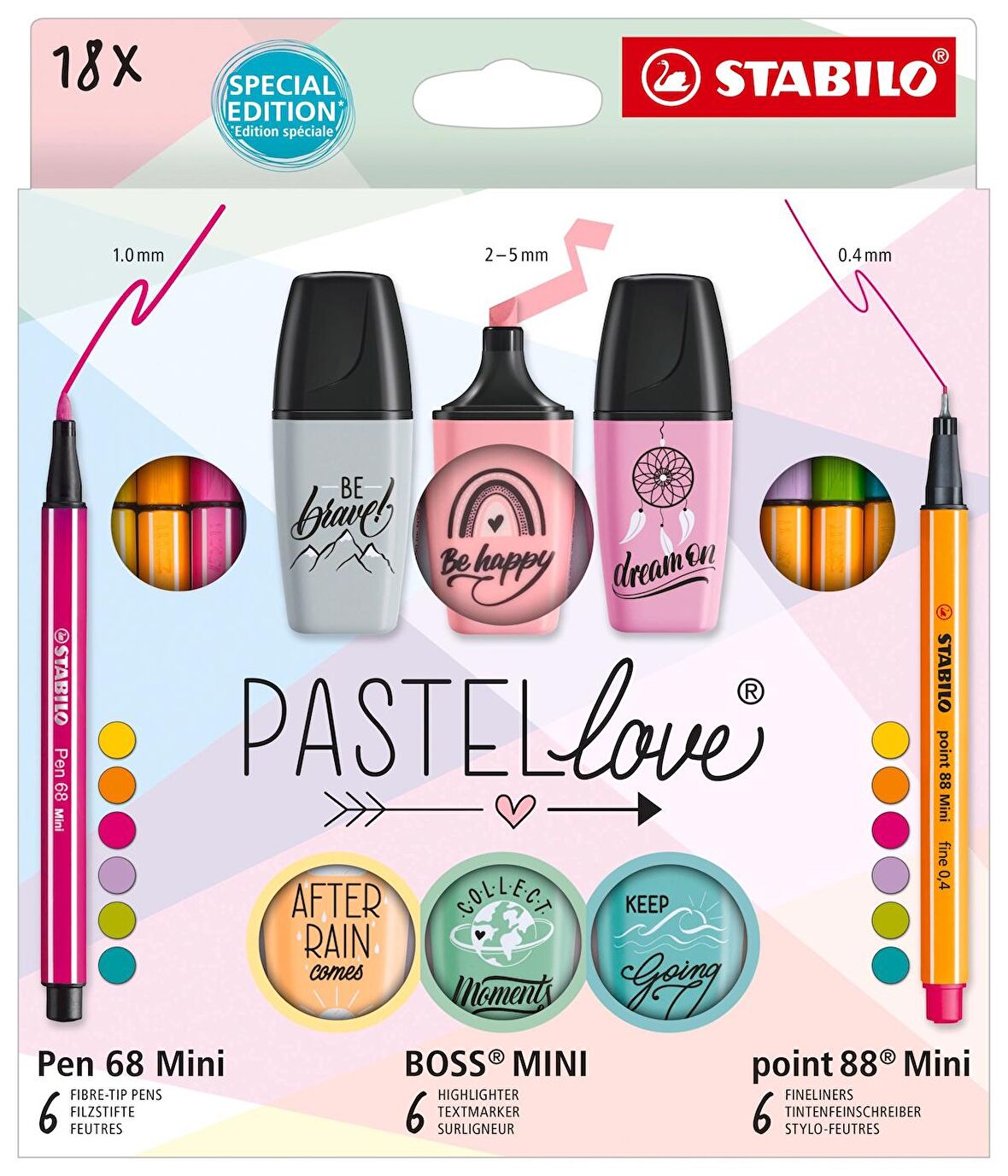 Stabılo Pastellove Mini Set 18 Li 77/5-8