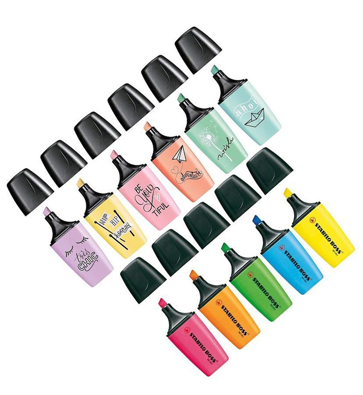 Stabilo Fosforlu Kalem Boss Mini By Snooze One Mavi 07/31 10   10'lu Paket / Stabilo