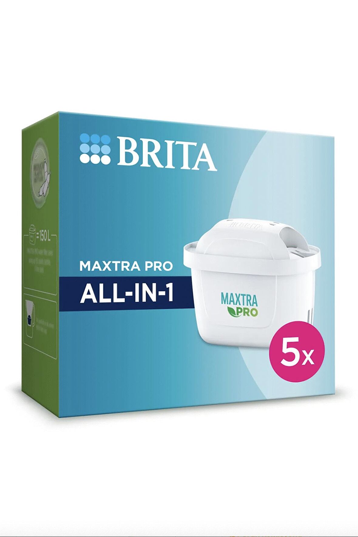 MAXTRA PRO ALL-IN-1 Yedek Su Arıtma Filtresi, 5’li