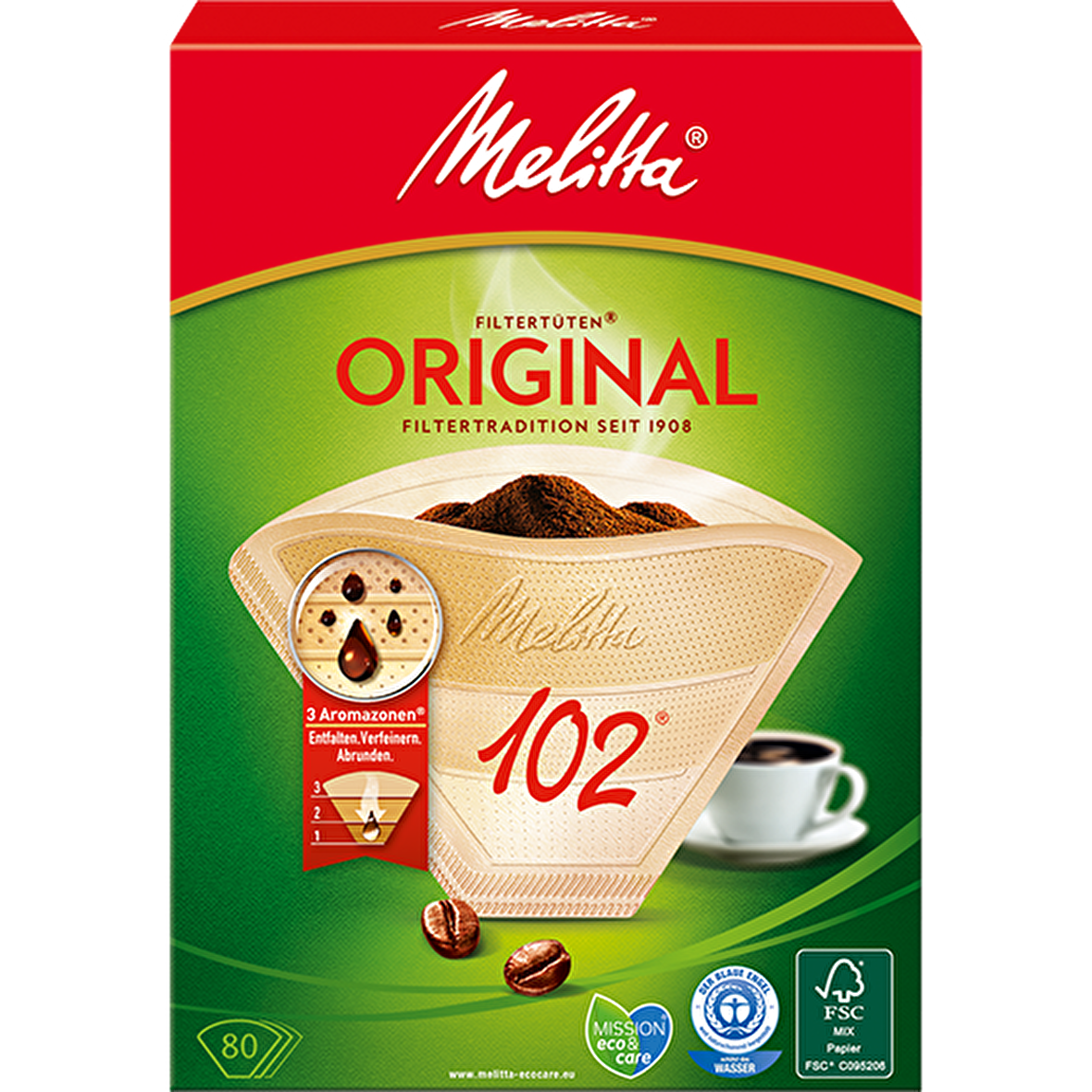 Melitta 102® Original Aromazones Kahve Filtre Kağıdı