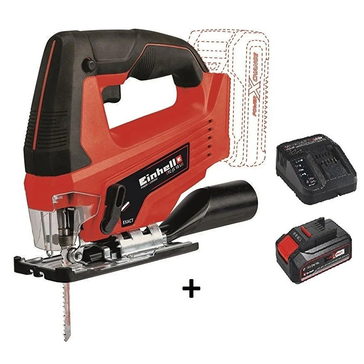 Einhell Tc-js 18 Li - Dekupaj Testeresi + 4 Ah Starter Kit