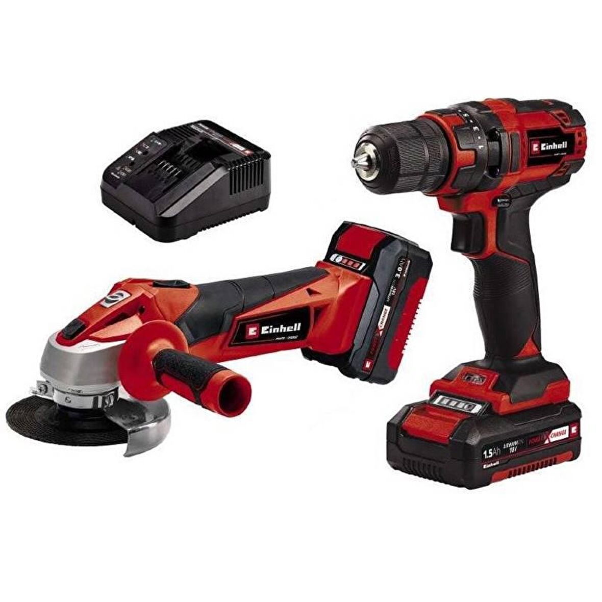 Einhell TC-TK 18 li Akülü Kit Şarjlı Matkap + Şarjlı Taşlama Seti