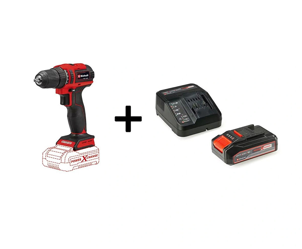 Einhell TE-CD 18/40 Li BL - Solo, Akülü Vidalama Akü ve Şarj Cihazı Hediye