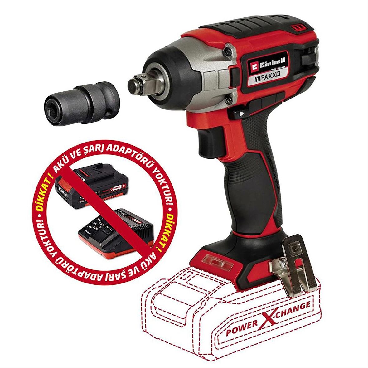 Einhell Impaxxo 18/230 Akülü Darbeli Somun Sıkma Kömürsüz Brushless SOLO - 4510080