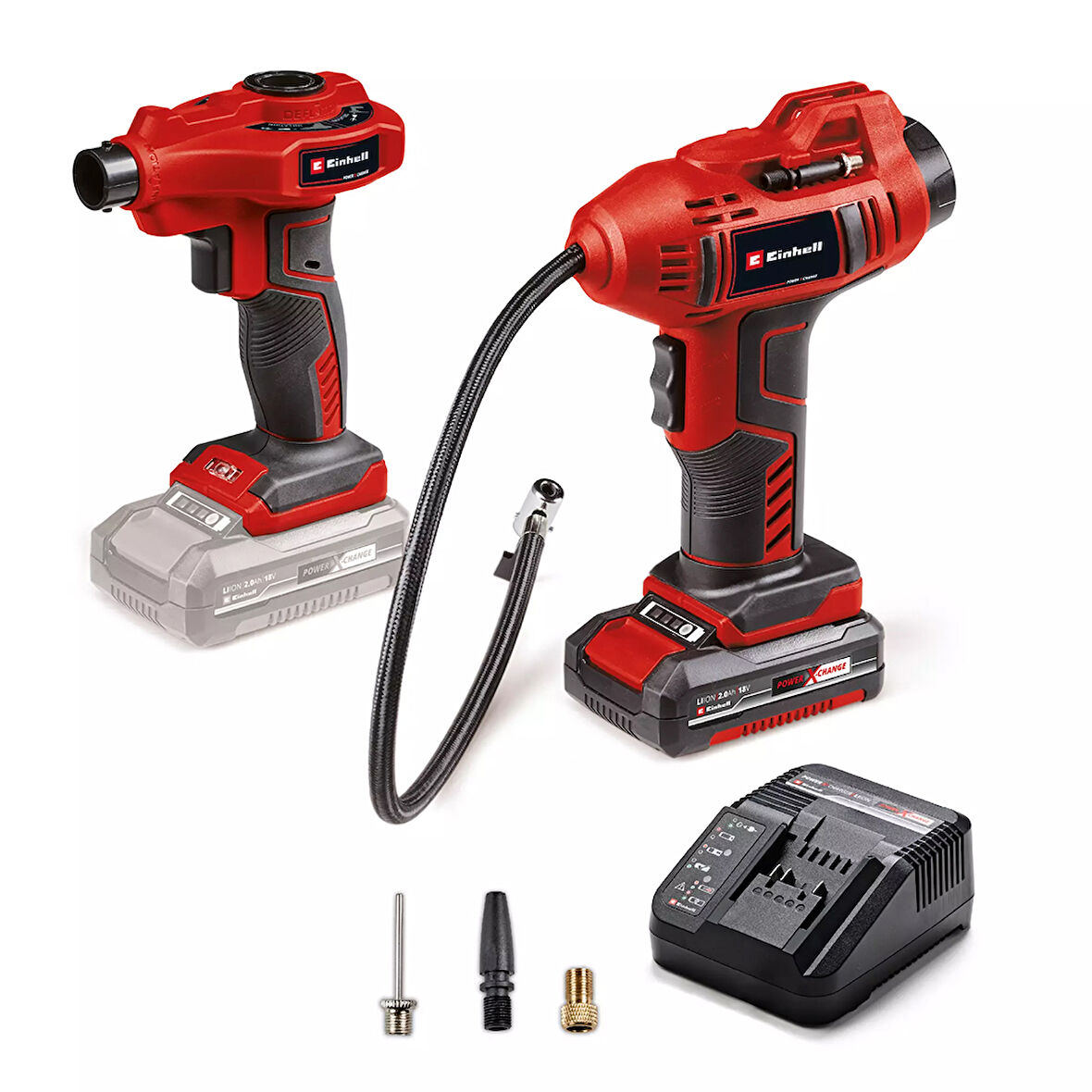 Einhell CE-CC 18 Li Akülü Araç Hava Kompresörü,  Akülü Hava Pompası 1x 2.0 Ah Akü