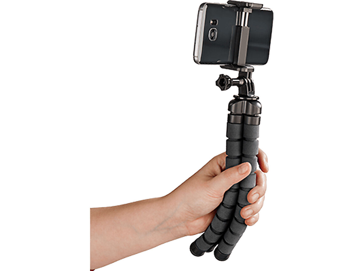 HAMA Flex Mini Tripod Akıllı Telefonlar ve GoPro Siyah