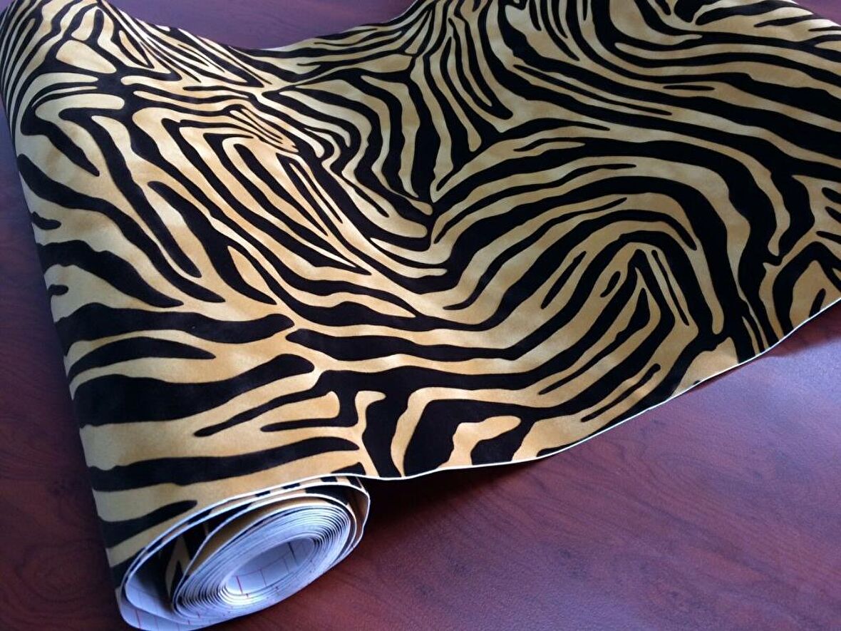 D-c-fix 303-0200 Kadife Doku Zebra Desen Yapışkanlı Folyo (45cm x 1mt)