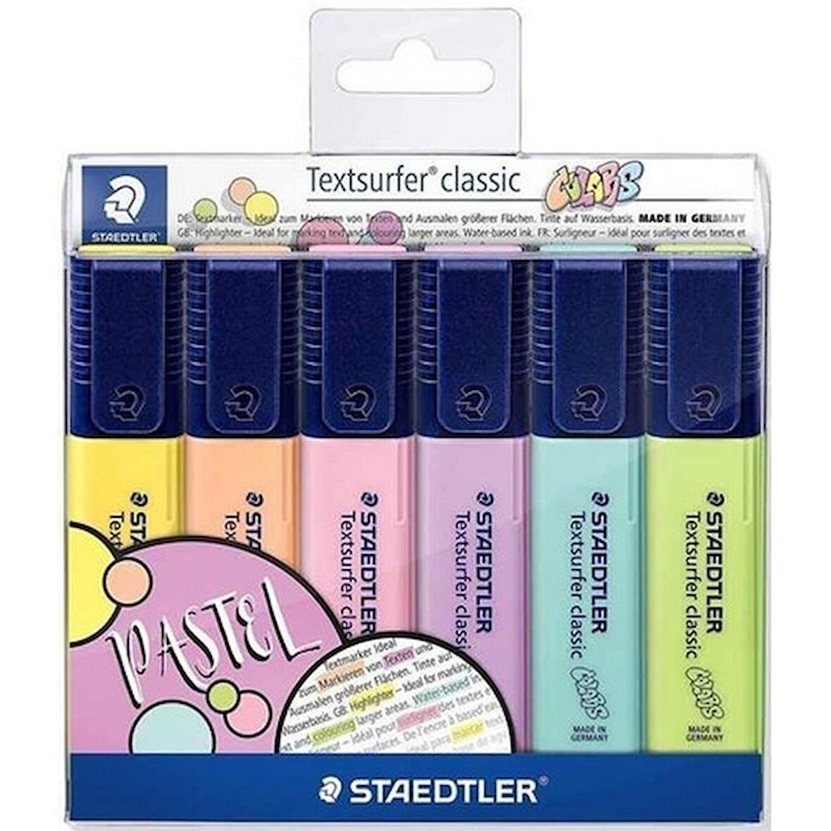 STAEDTLER 364 CWP4 TEXTSURFER PASTEL KESİK UÇ 6 LI SET