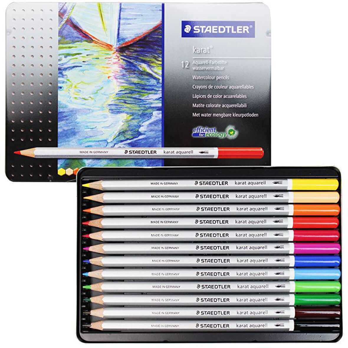 Staedtler Karat Aquarell Sulu Boya Kalemi 12li Set