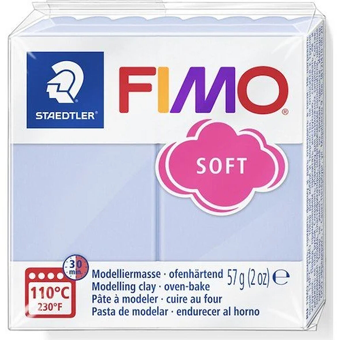 Staedtler Fimo Polimer Kil 57gr Soft Modelleme Kili Açık Mavi / 8020-T31