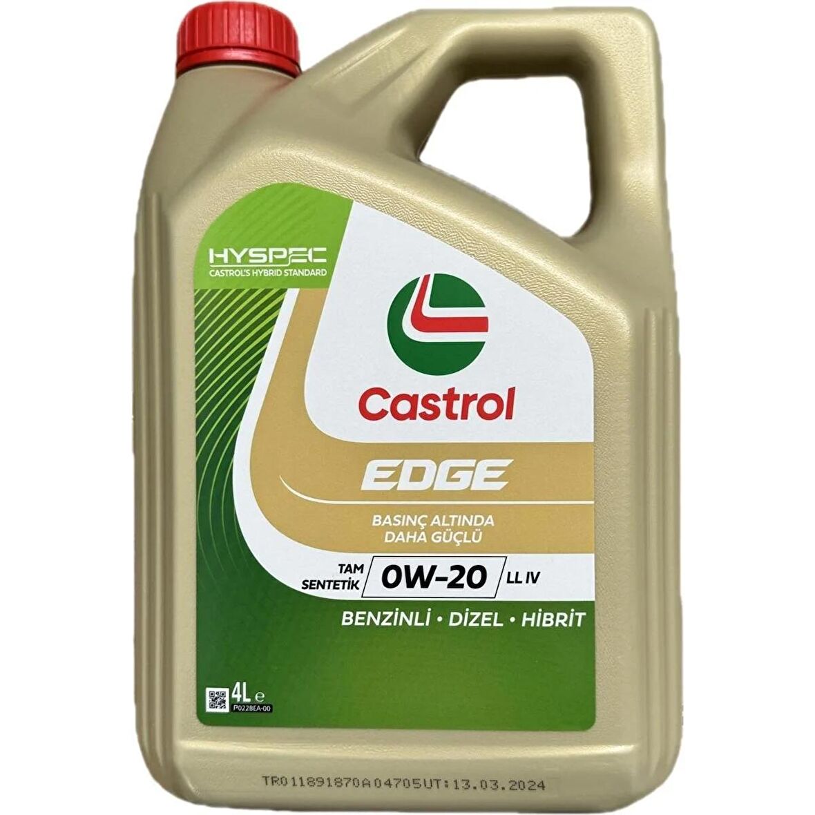 Castrol Edge LL IV 0W20 4 Litre Motor Yağı ( Üretim Yılı 2024