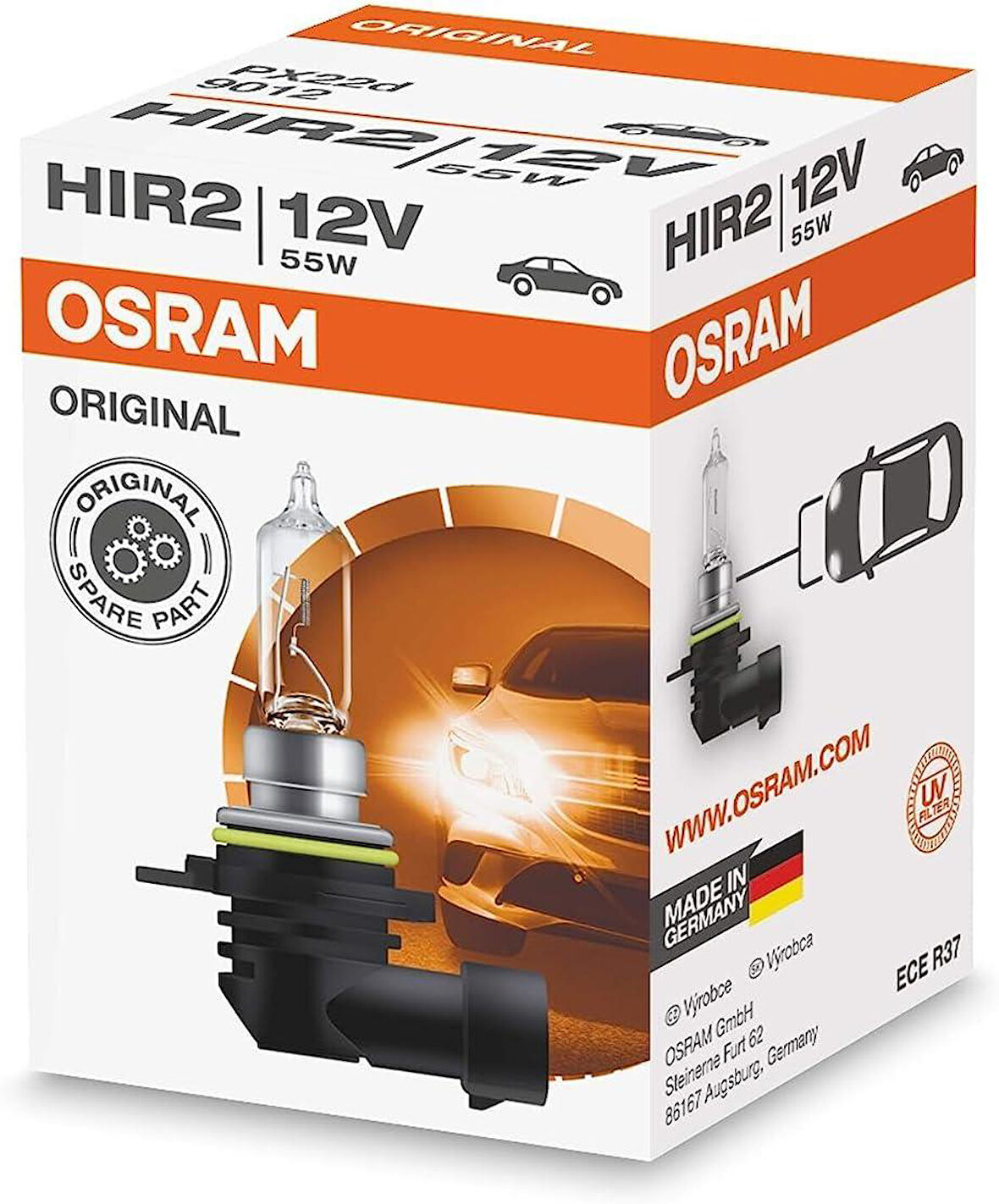 Osram Far Ampulü Plastik Soketli Halojen 12V 65W HIR2