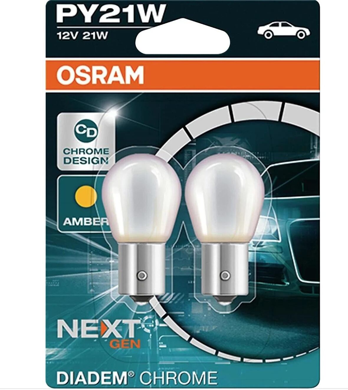 Osram Dıadem 12 Volt Py21w 93 Chrome Desıgn Sarı Işık