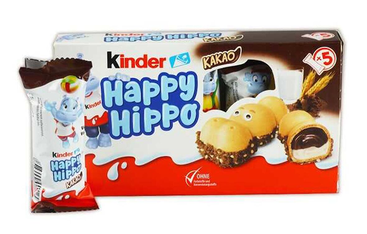 Ferrero Kinder Happy Hippo 5li (1 Paket)