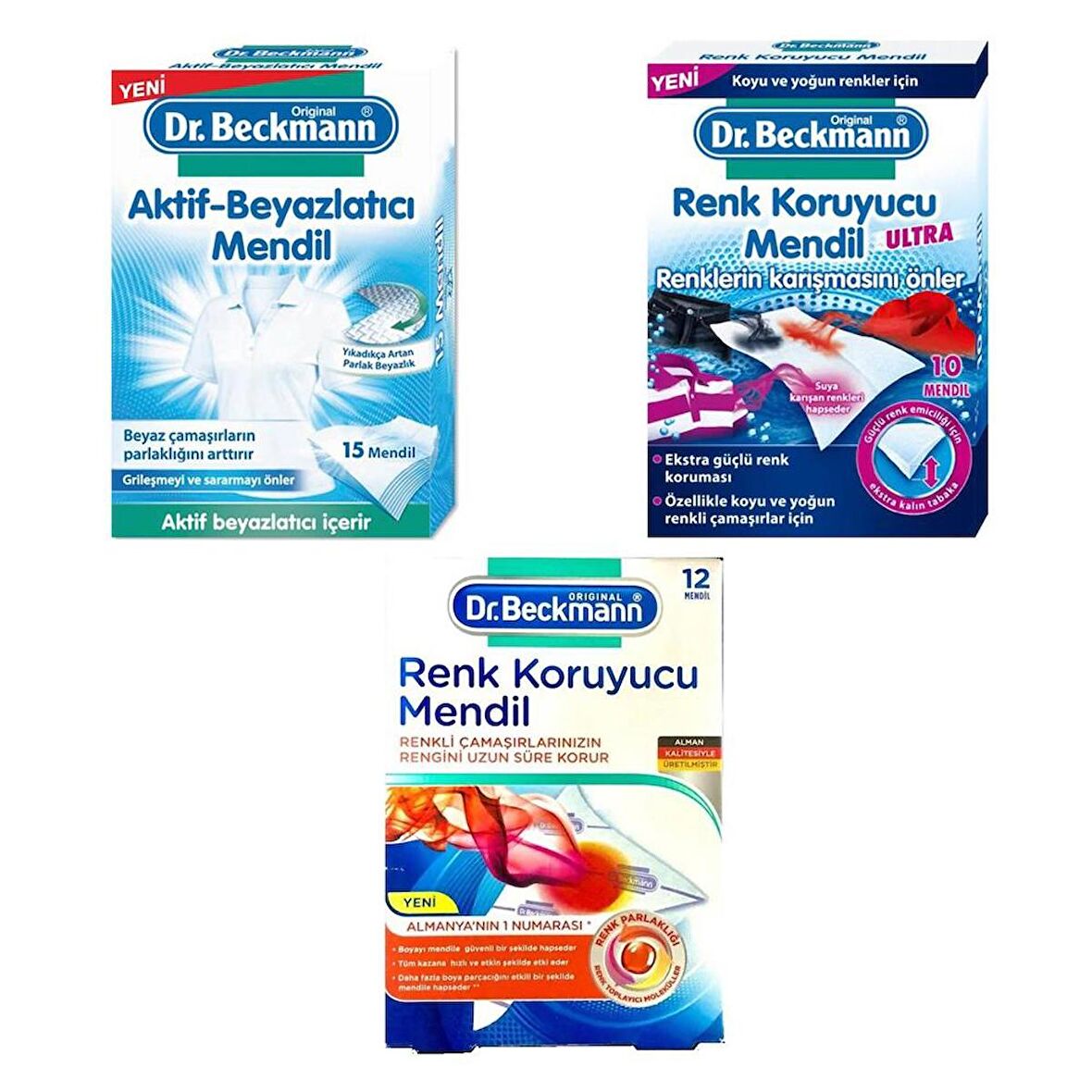 Dr. Beckmann Temizleyici Mendil 3lü Set