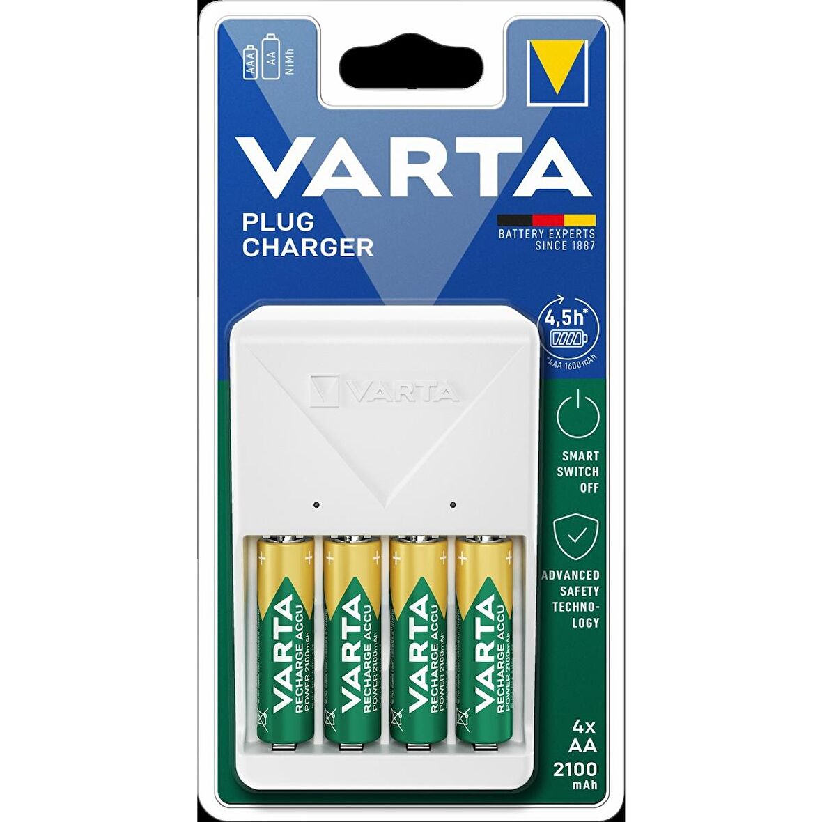 Varta Pil Şarj Cihazı + Varta 2100 mAh Pil 4'lü