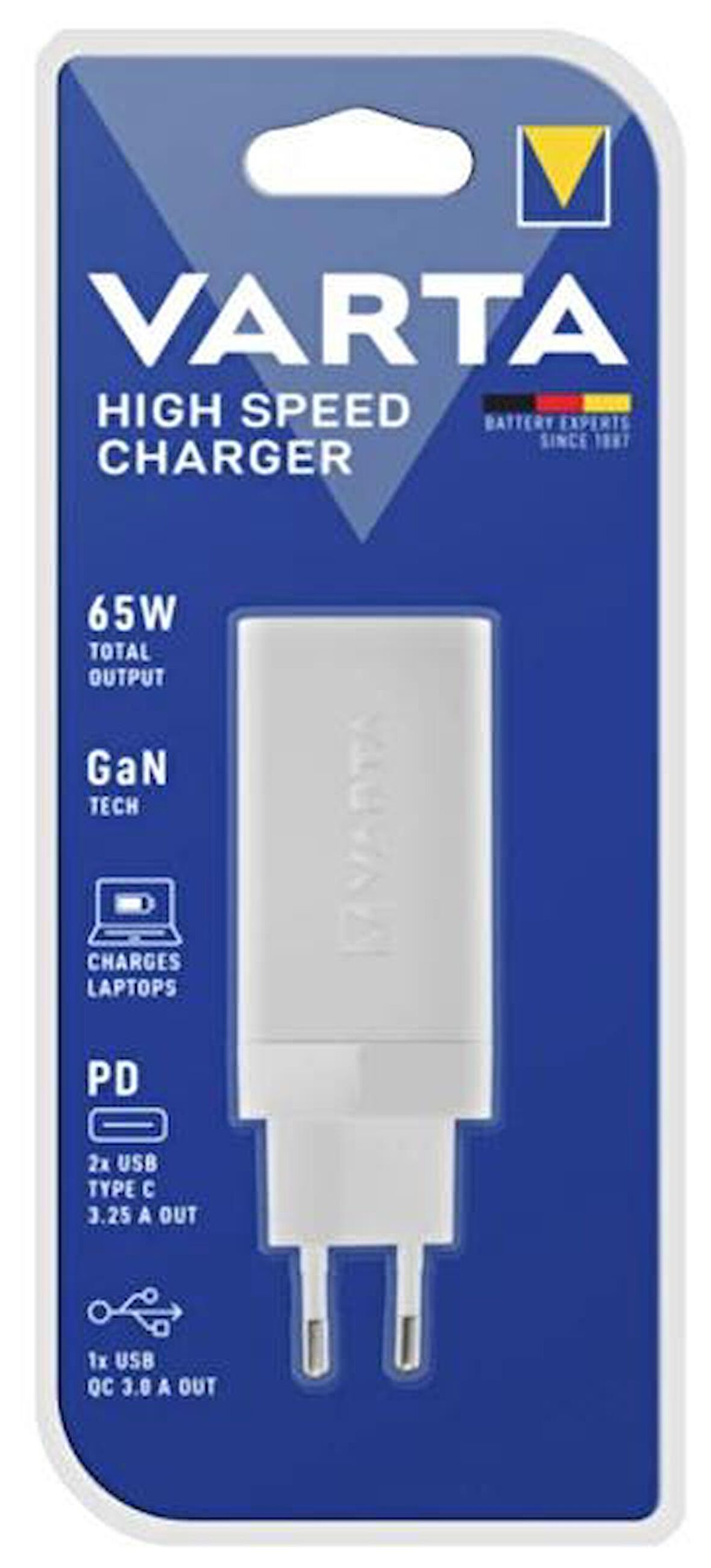 Varta 65 Watt Hızlı Şarj Aleti Beyaz