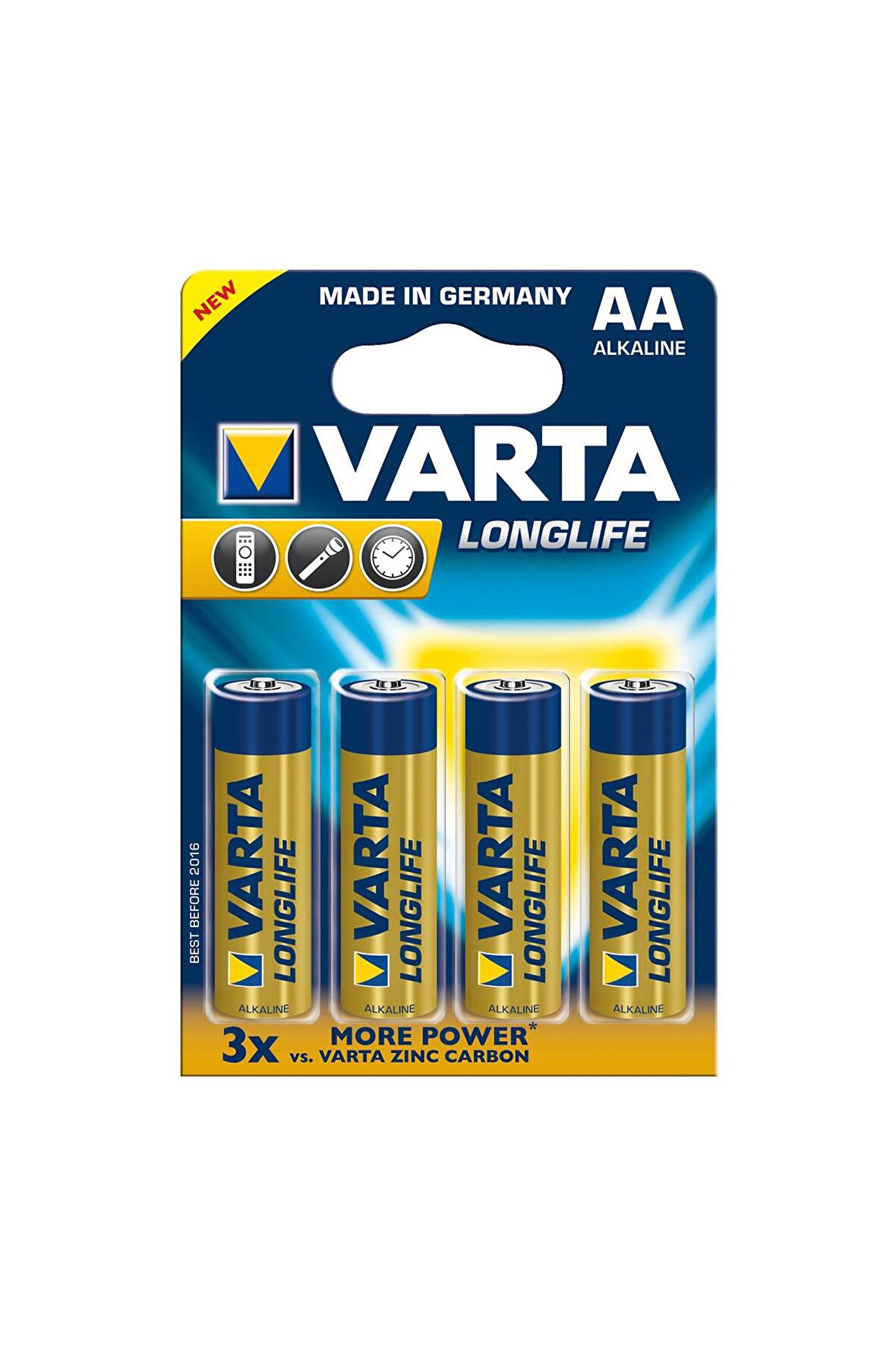 Varta Longlife Alkalin İnce Kalem Pil AAA 4 Lü Paket