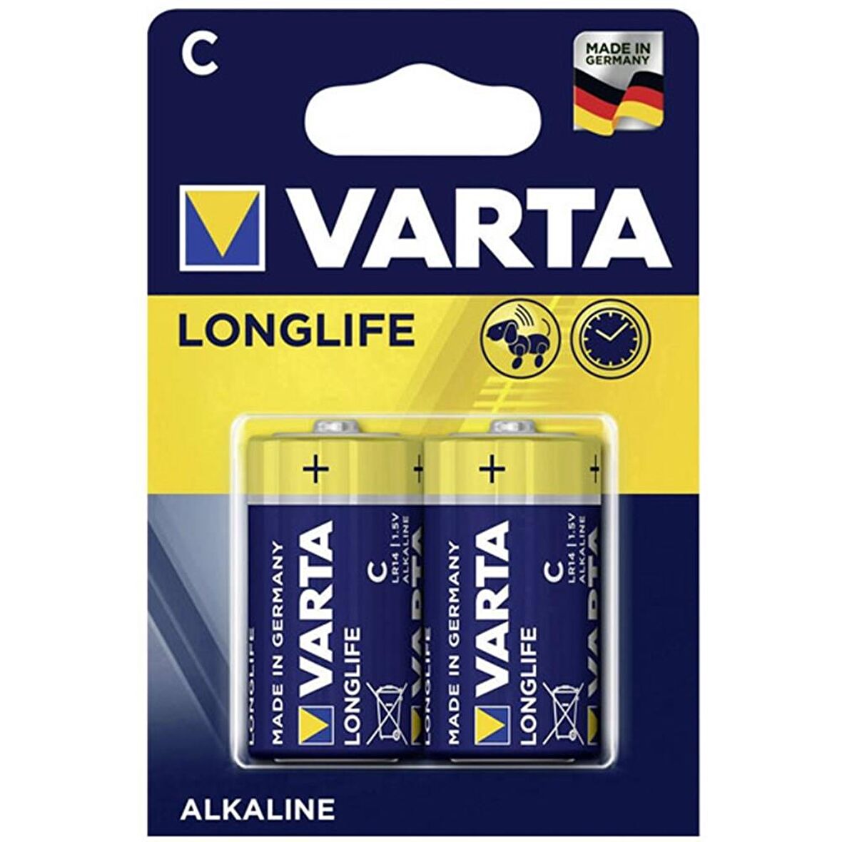 Varta 4114 Longlife C Size 2li Orta Boy Pil