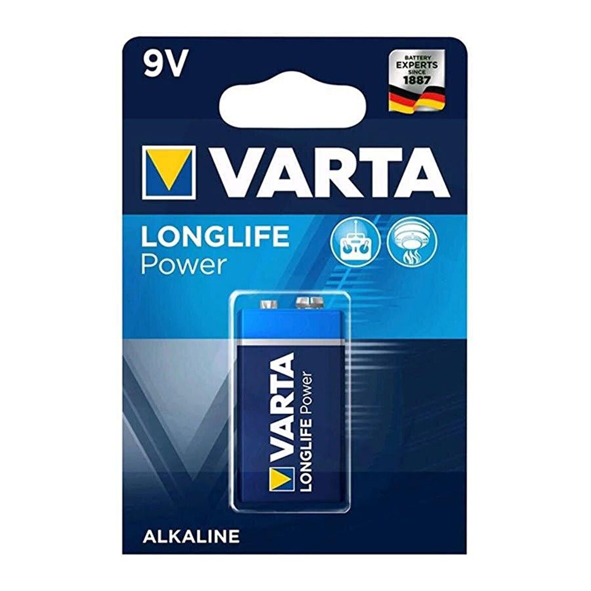 Varta 9 V Pil - E Longlife Power Tek li