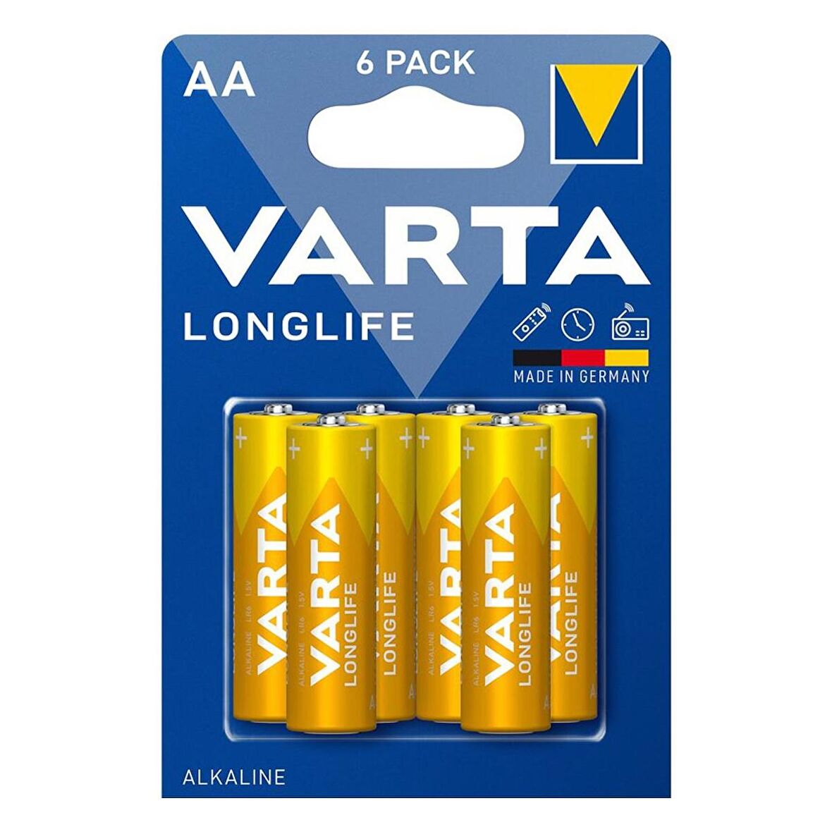 Varta Longlife Alkalin Kalem AA Pil 6 lı Paket
