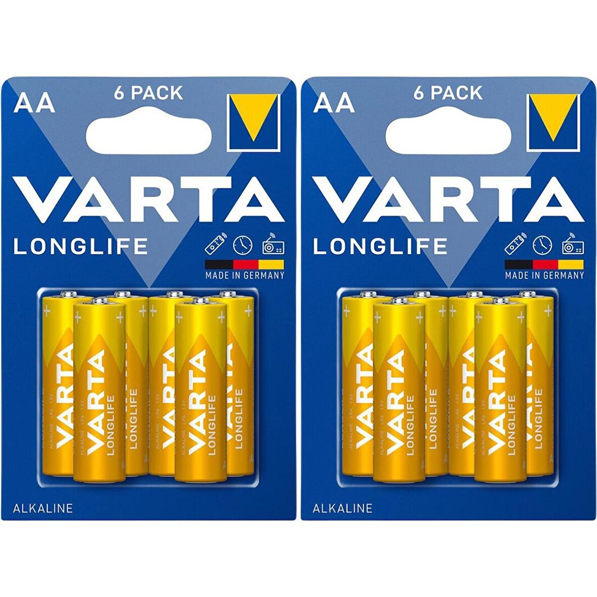 Varta Longlife Alkalin Kalem AA Pil 12 Adet