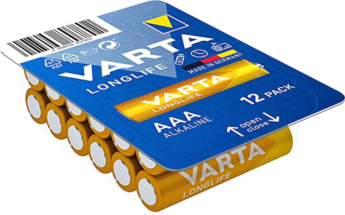 Varta Longlife 12’li Kutu Alkalin İnce Pil